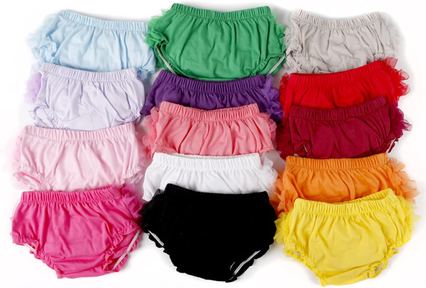 Stylish Cotton Diaper Cover Mesh Lace Ruffle Perfect for Photography