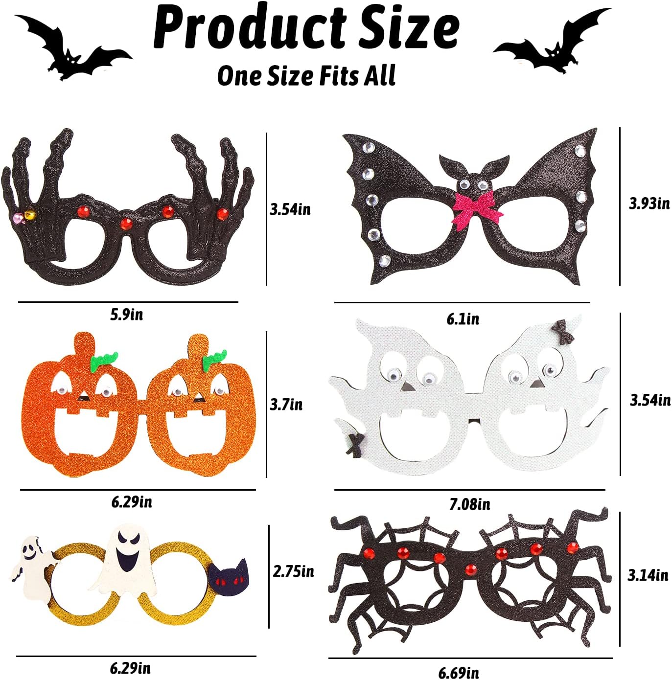 CCINEE Halloween Kids Glasses