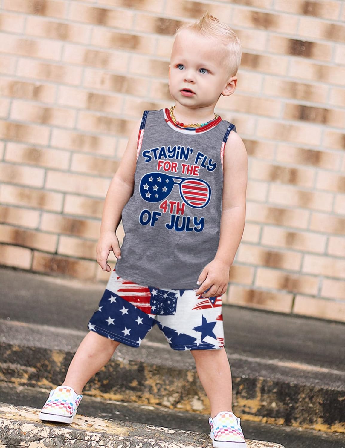 Fommy Toddler 4th of July Boy Outfit Set