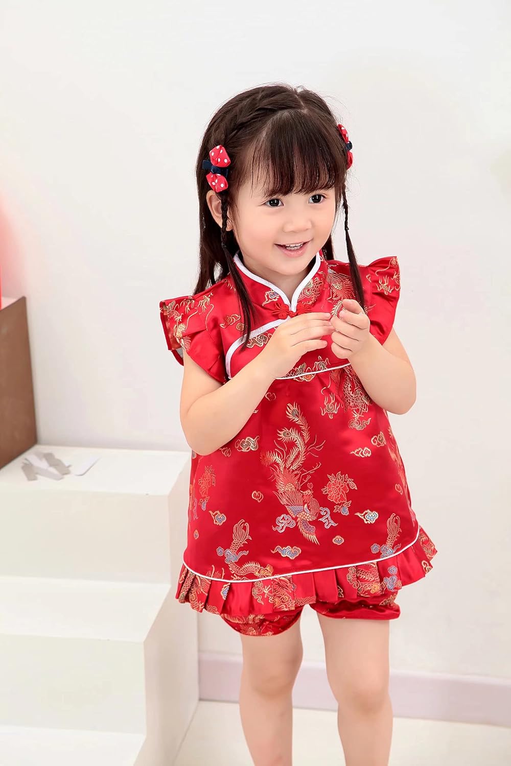Little Girl Qipao Dress Set