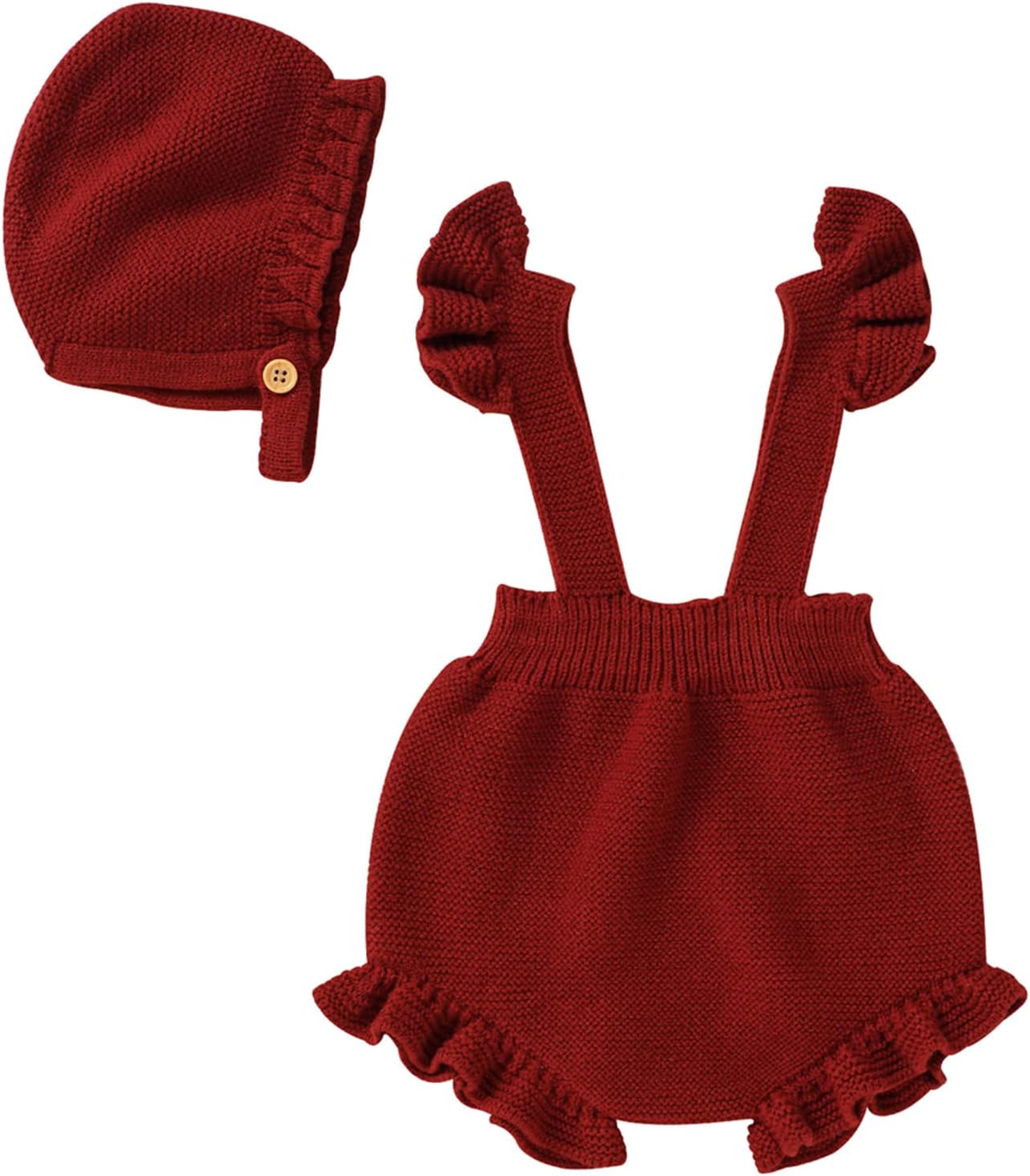 Ruffle Knit Sweater Romper for Babies