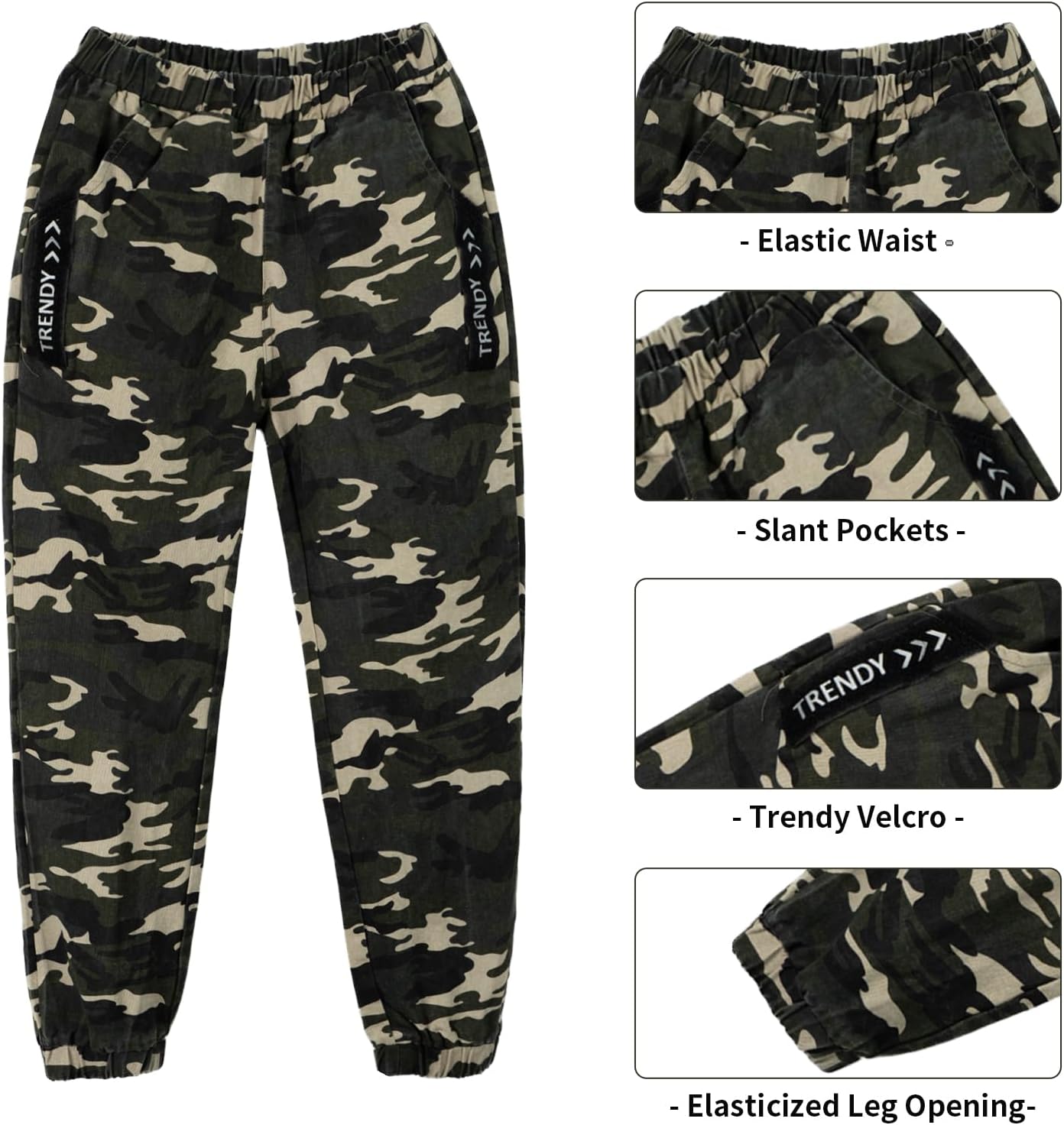LOLANTA Camo Two-Piece Clothing Set for Boys