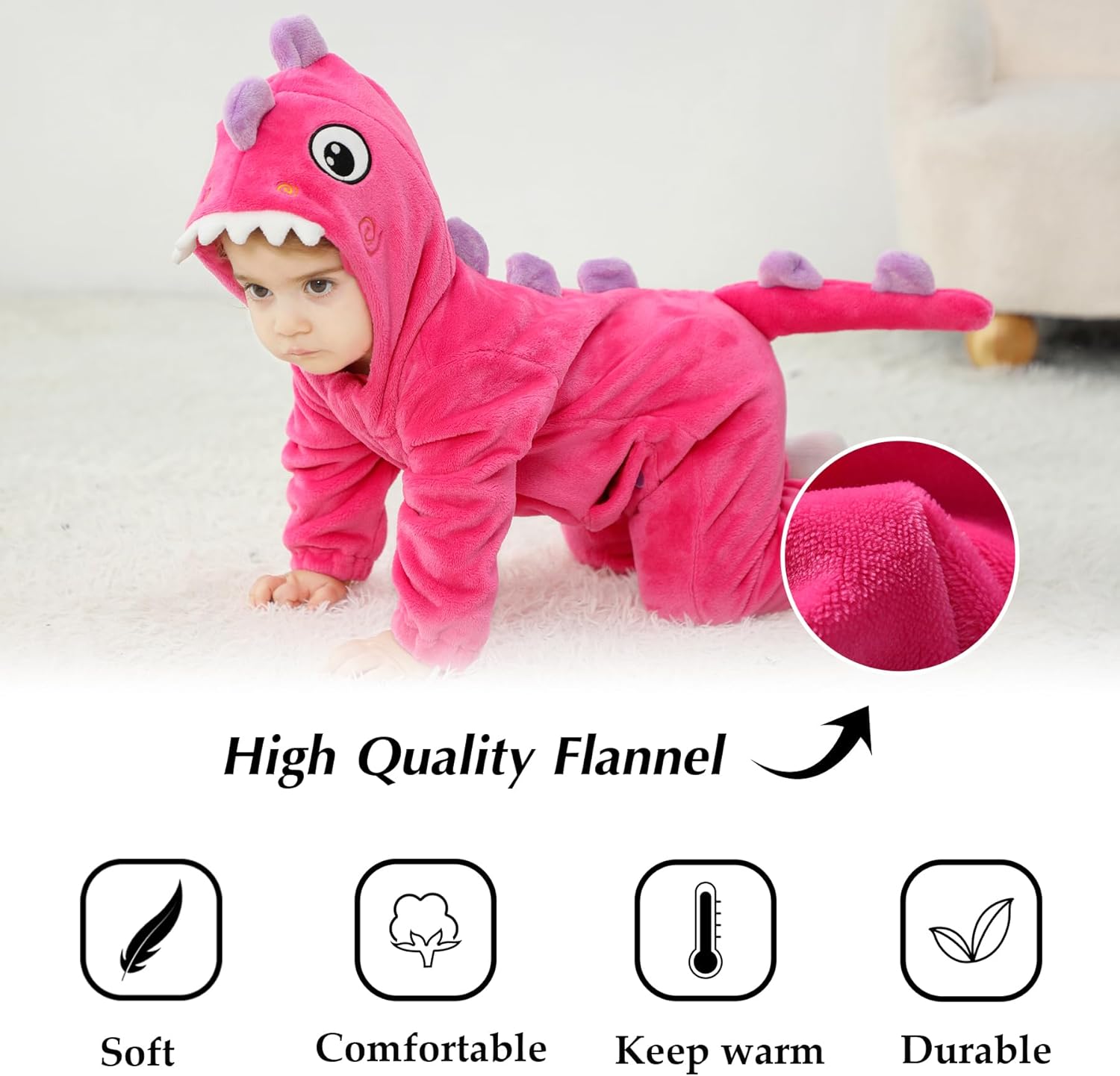 TONWHAR Unisex Baby Animal Halloween Costume for Kids Toddlers
