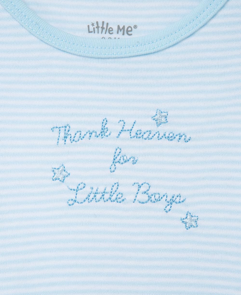 Little Me 2-Piece Nightgown Cap Set for Baby Boys