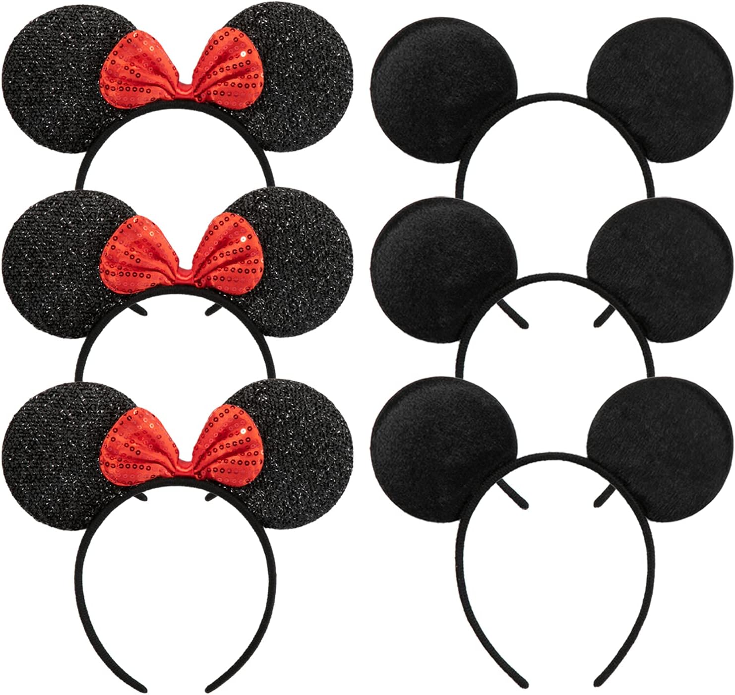 ChuangQi Mouse Ears Headband - 6pcs Set