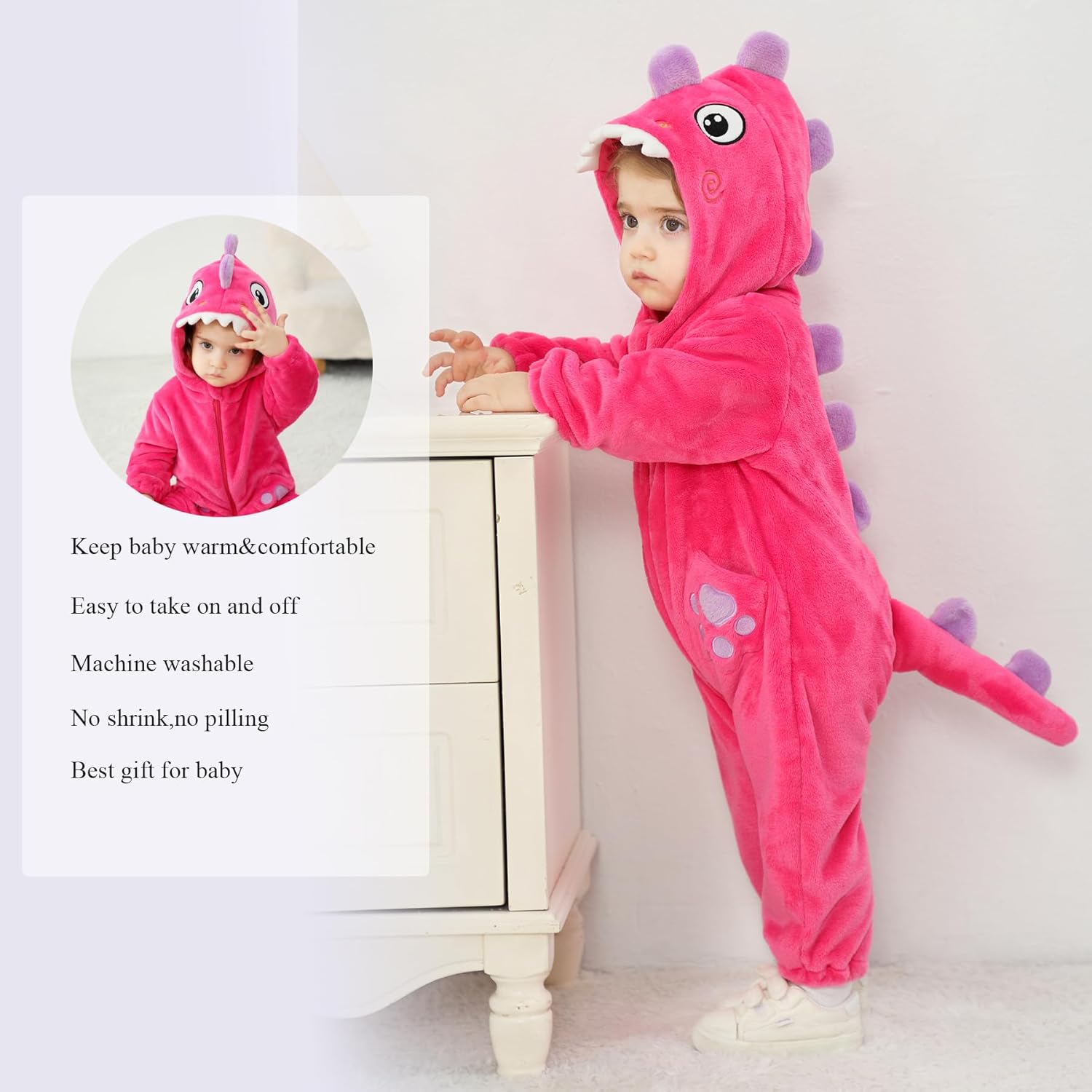 TONWHAR Unisex Baby Animal Halloween Costume for Kids Toddlers