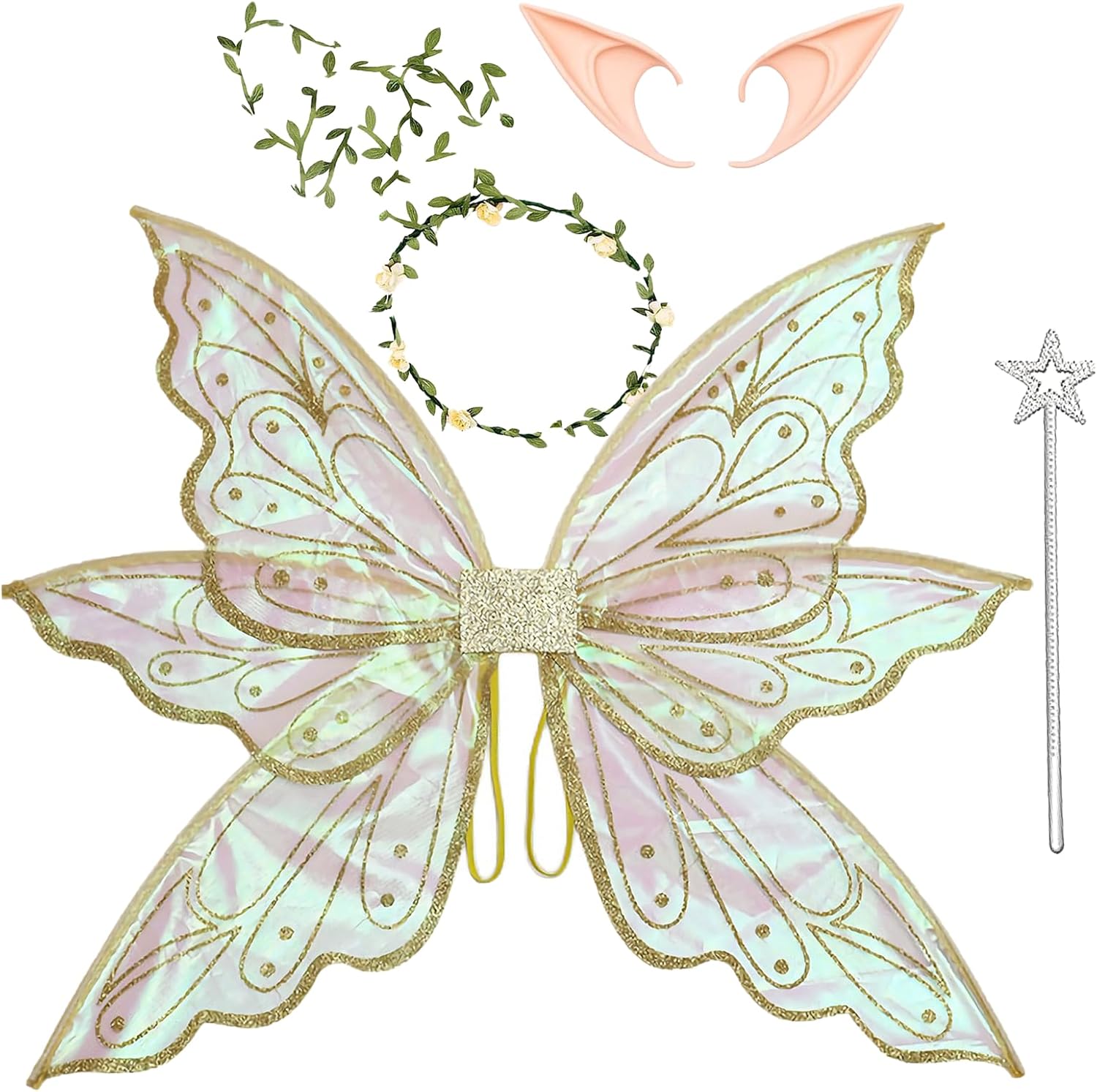 Gold Fairy Wings Dress Up Costume
