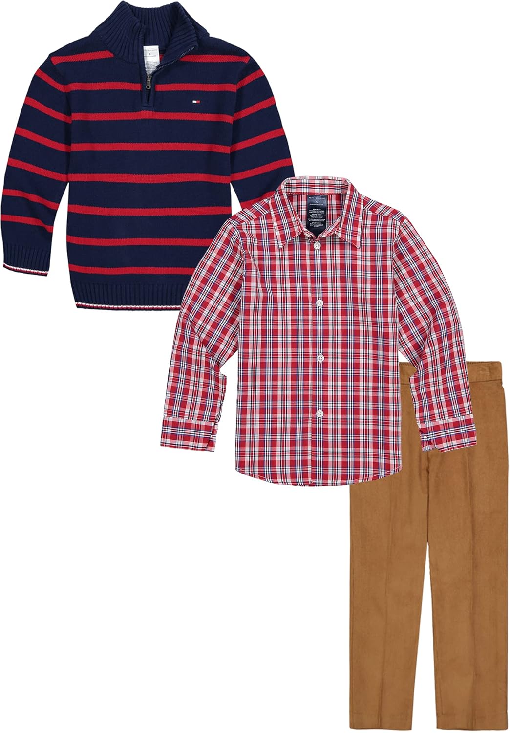 Tommy Hilfiger Boys 3-Piece Pullover Sweater Set