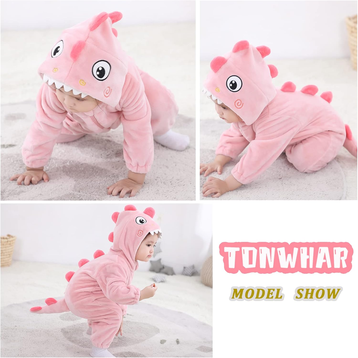 TONWHAR Halloween Animal Bodysuit for Baby Toddler