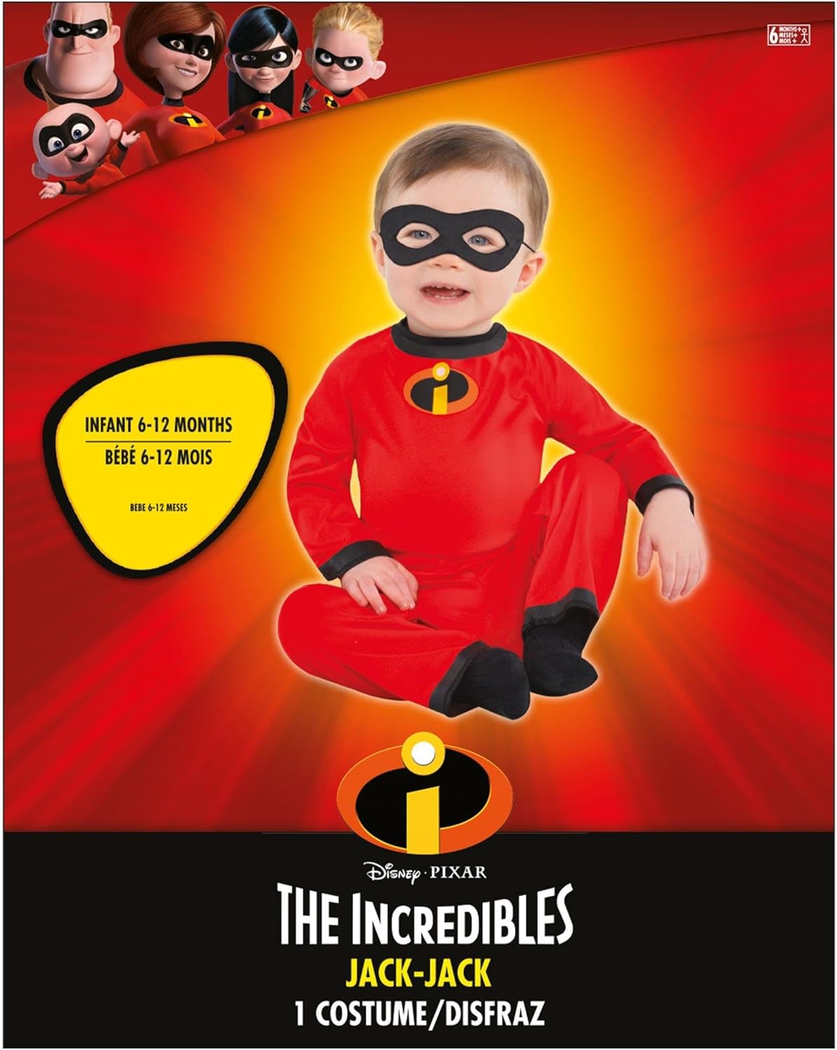 The Incredibles Baby Jack Costume for Kids