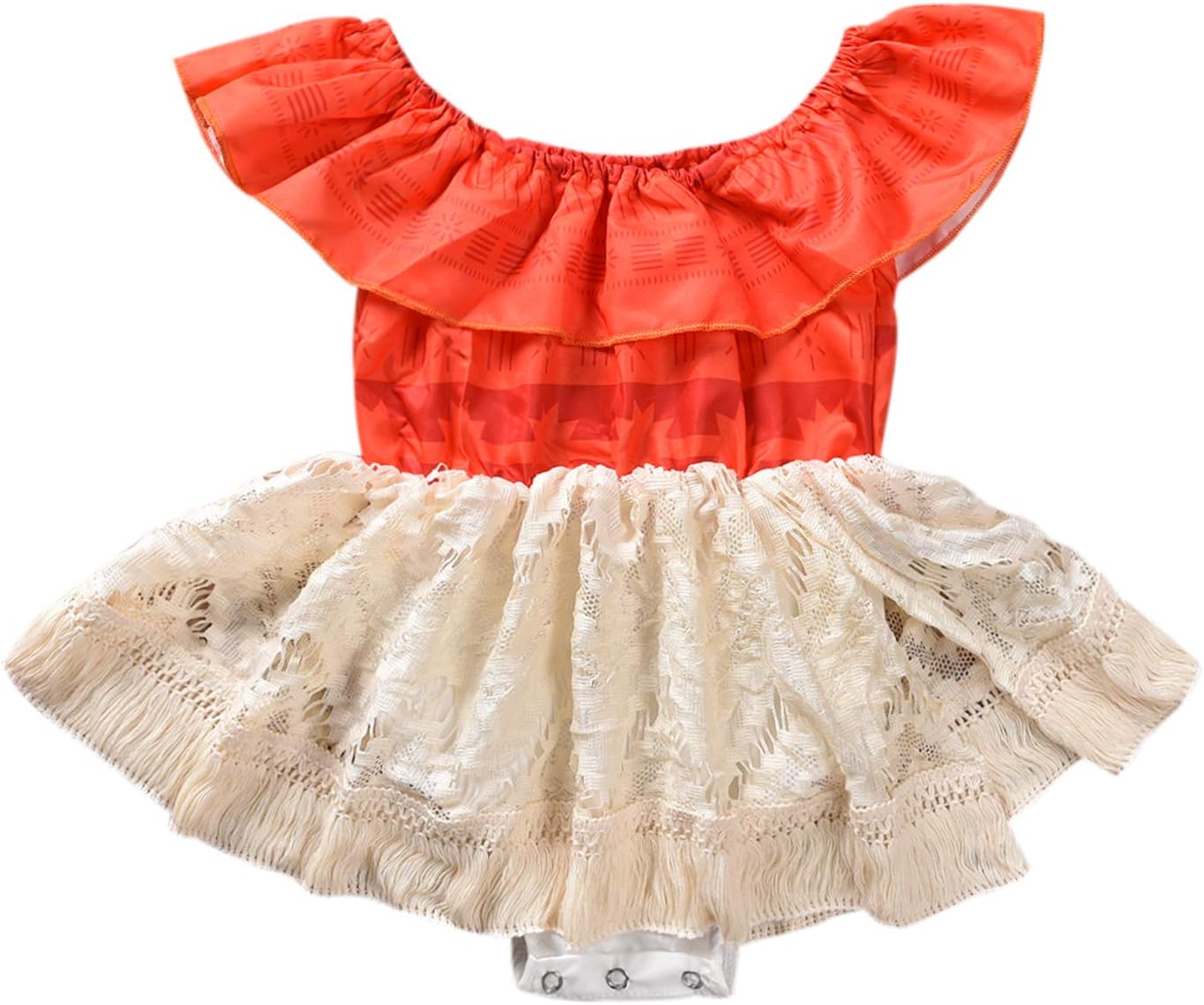 Sejardin Baby and Sis Moana Ruffled and Lace Romper Dress Set