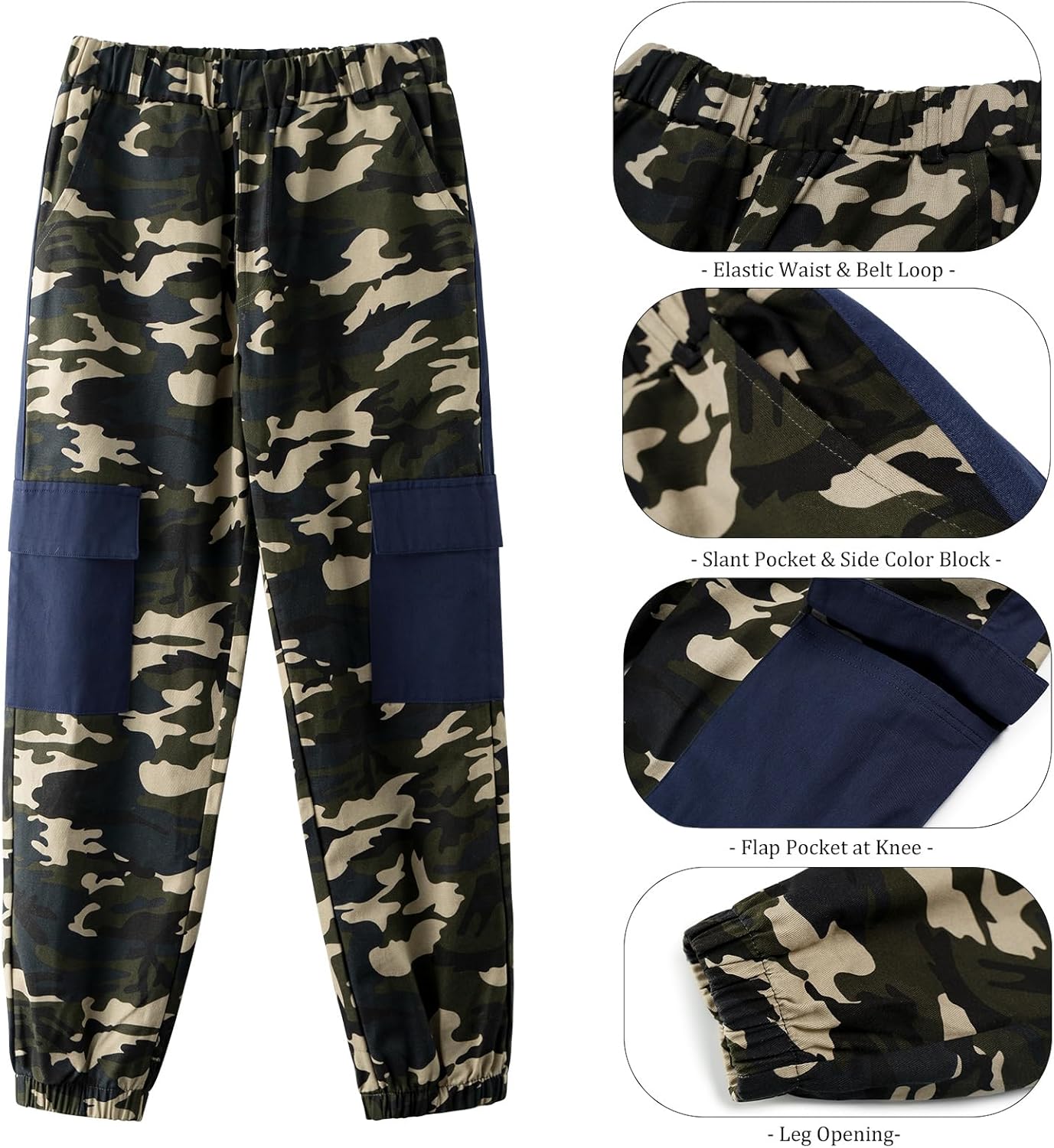 Classic Camouflage Outfit Set for Boys