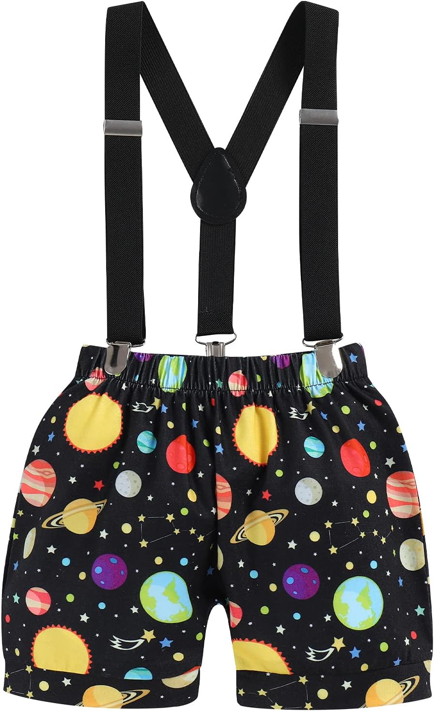 Spacesuit for Baby Boys First Birthday Party Outfit with Cake Smash