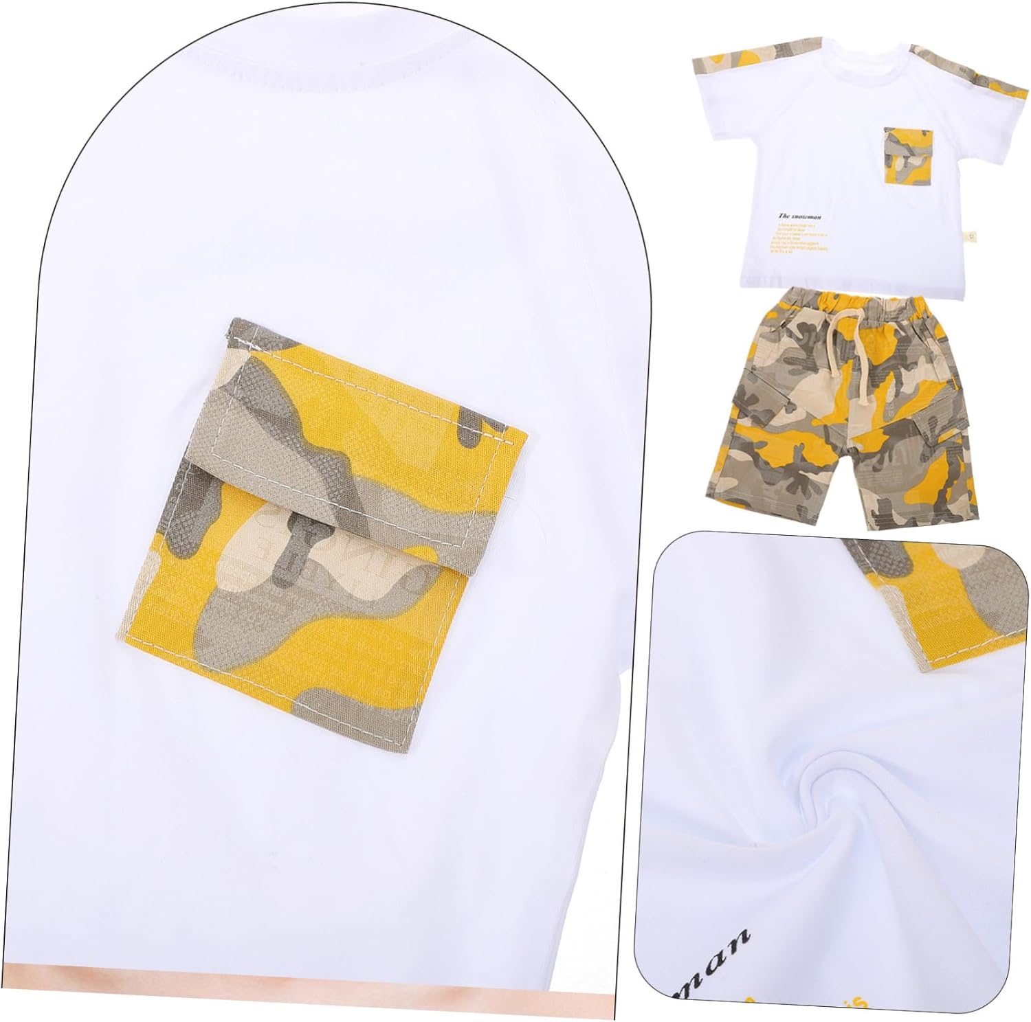 Camouflage summer outfit for boys
