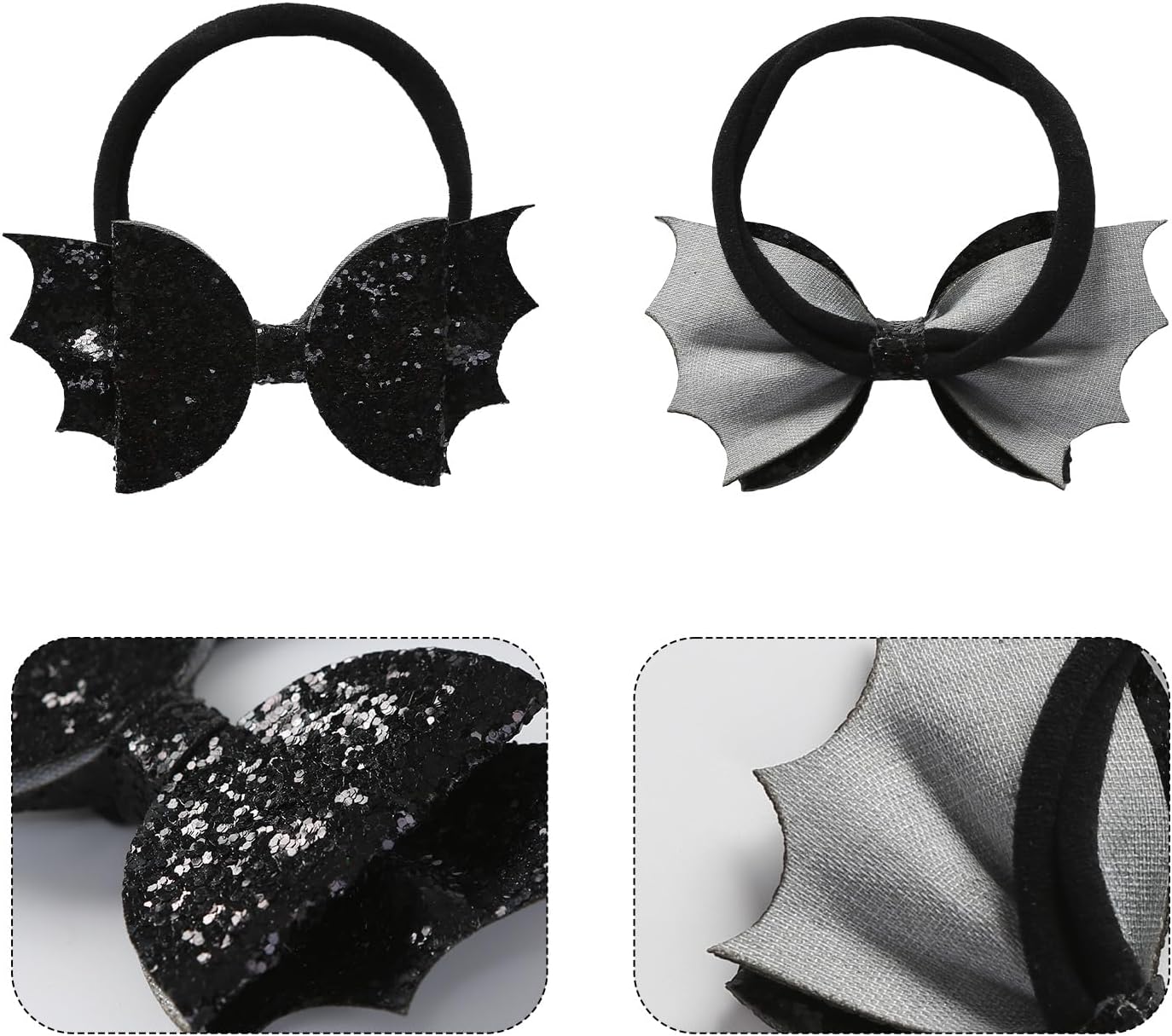 JiaDuo Halloween Bat Costume for Kids Black Wing and Bow Headband