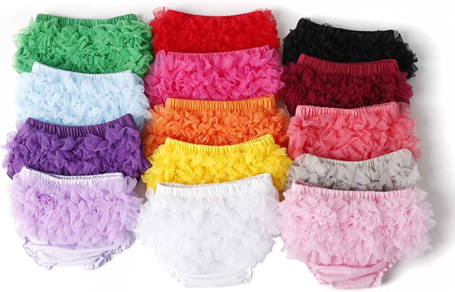 Stylish Cotton Diaper Cover Mesh Lace Ruffle Perfect for Photography