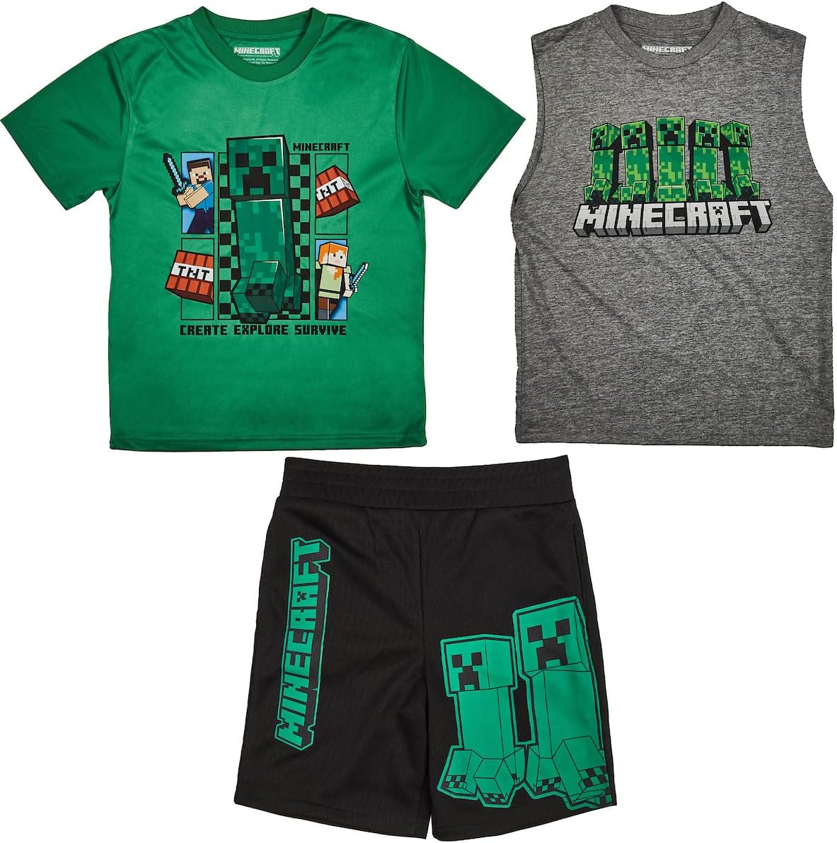 Minecraft-Themed 3-Pack Set for Boys