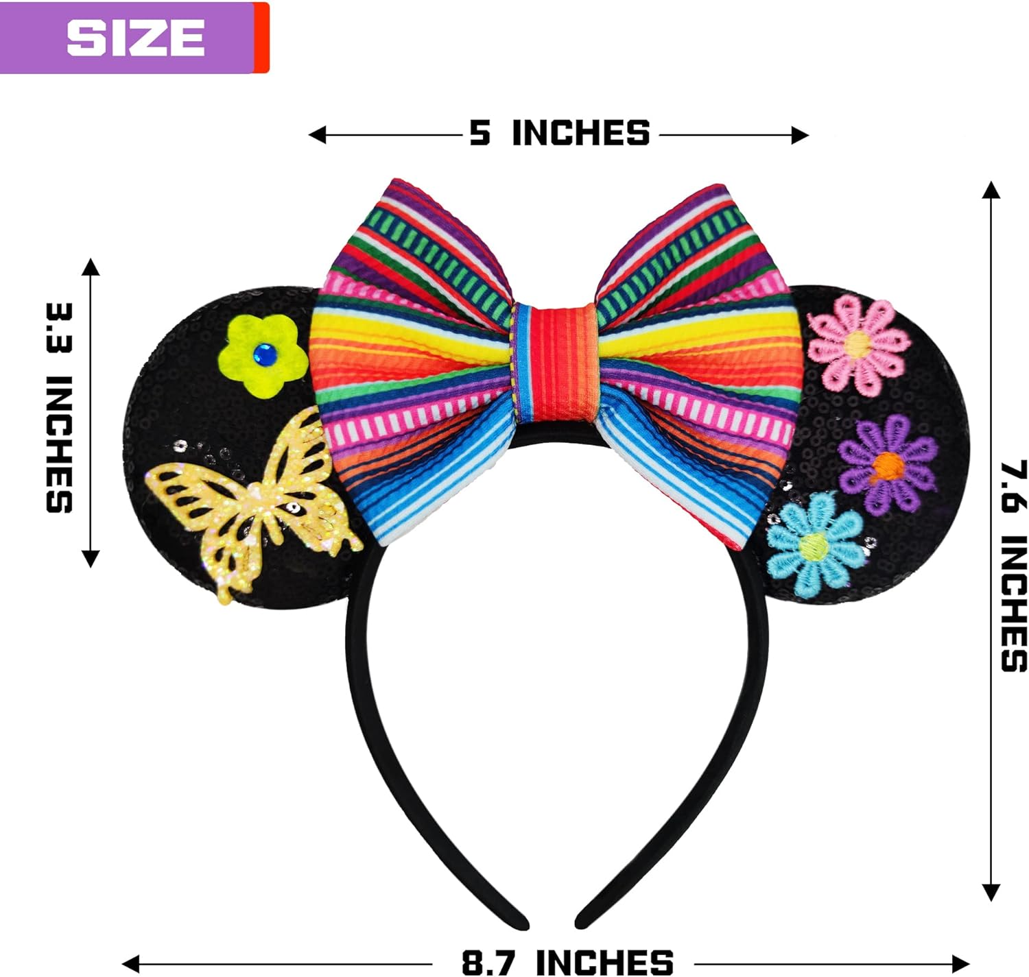 MADO Mouse Ears Headband - Princess Ears for Women Girls Kids 1