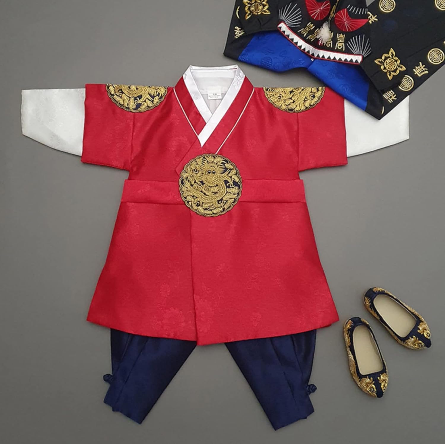 Korean Boy Gold Embroidery Hanbok