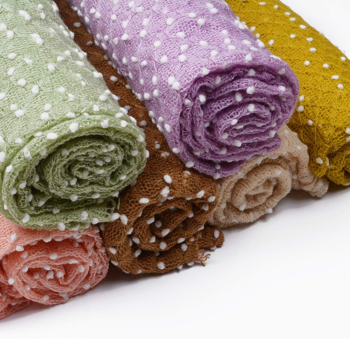 Newborn Dot Pattern Monthly Outfits Blanket for Photography