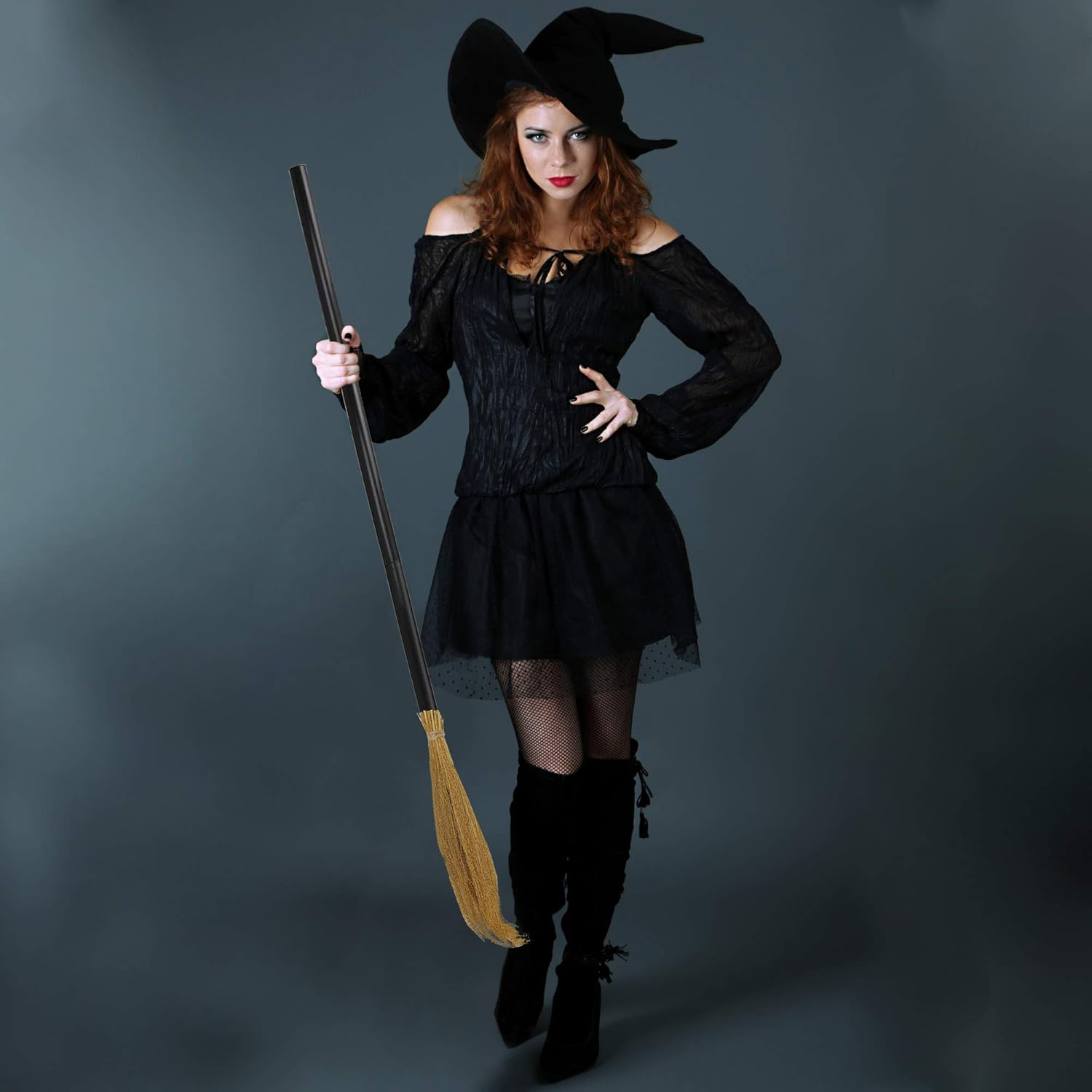 Skeleteen Witch Broomstick Costume Accessory - Fictional Flight