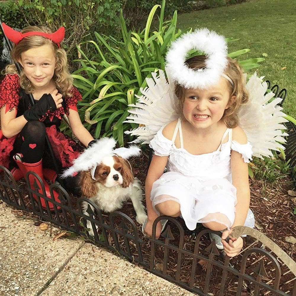 Angel Costume Wings Halo White Costume for Girls and Boys