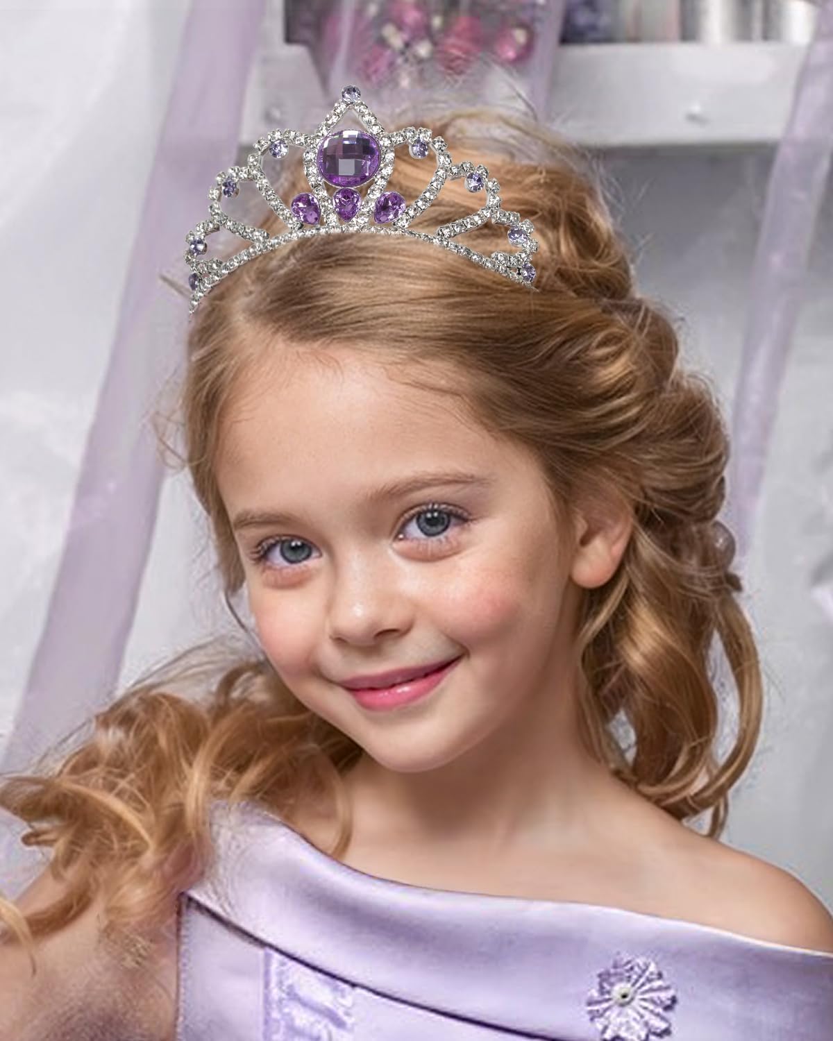 Rhinestone Princess Tiaras - GLOW with Elegance for Kids