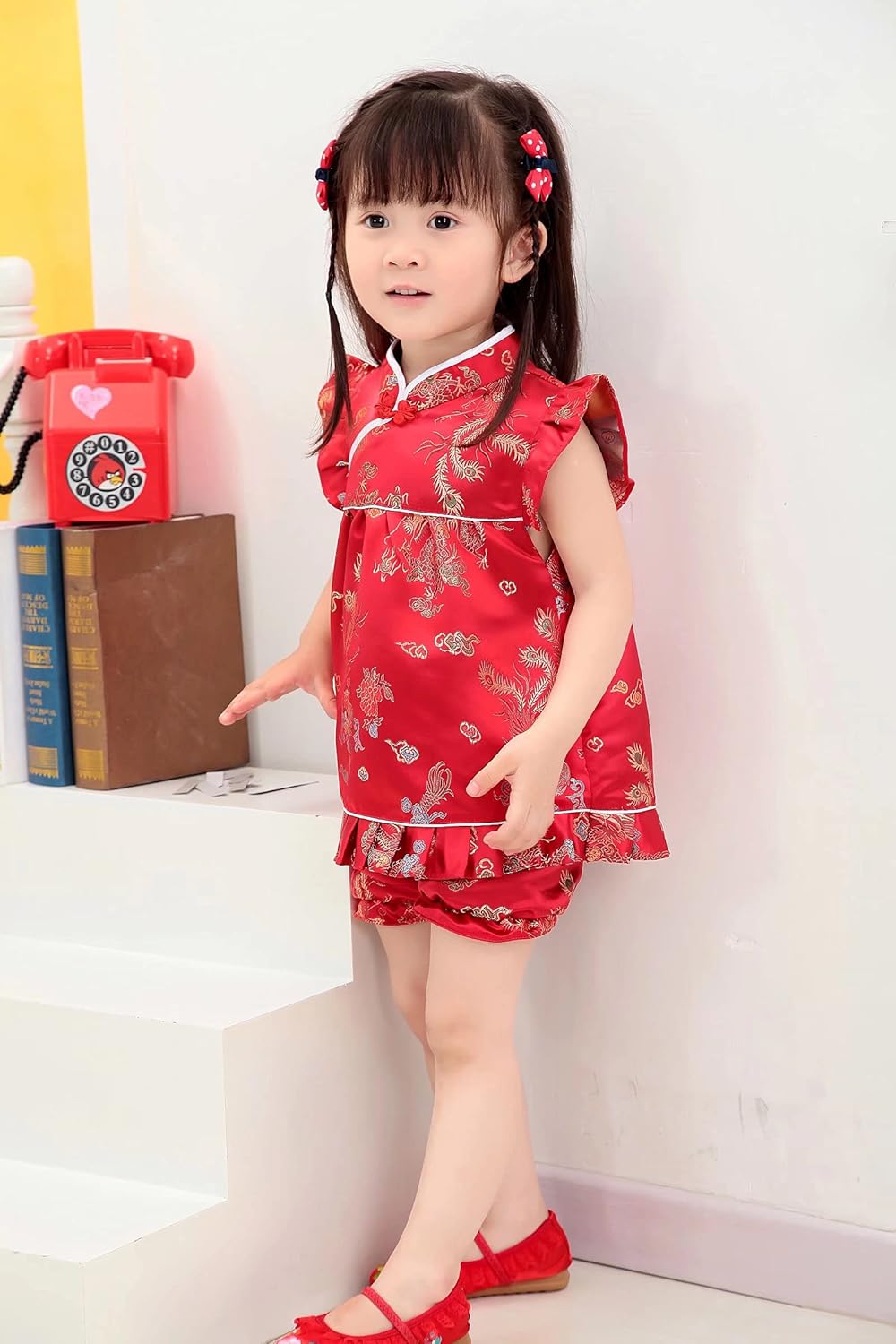 Little Girl Qipao Dress Set