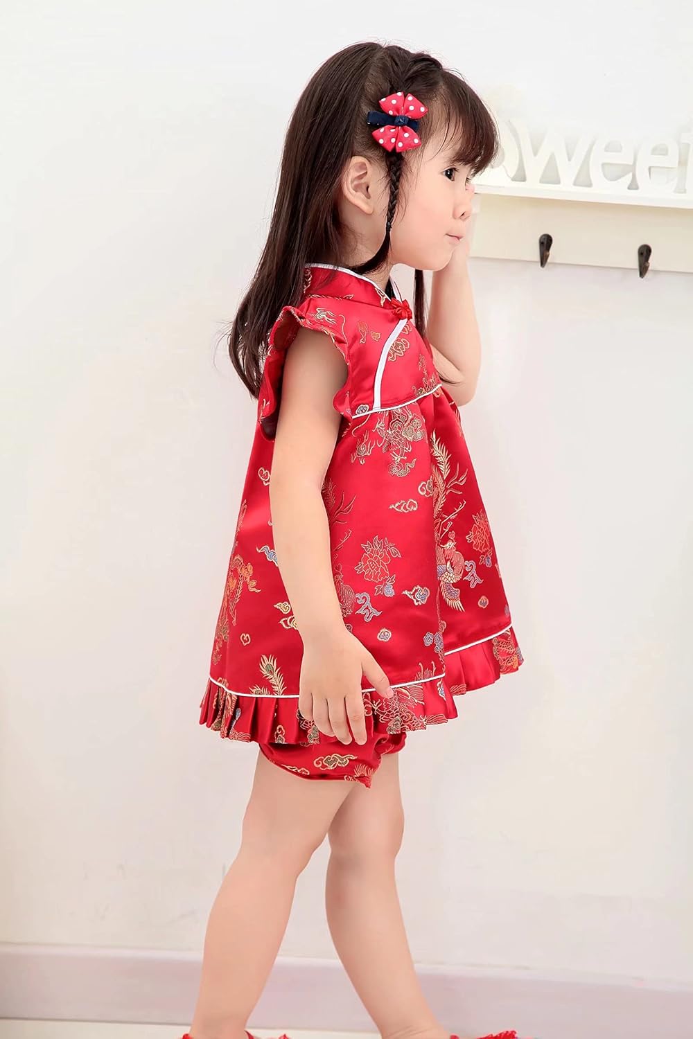 Little Girl Qipao Dress Set