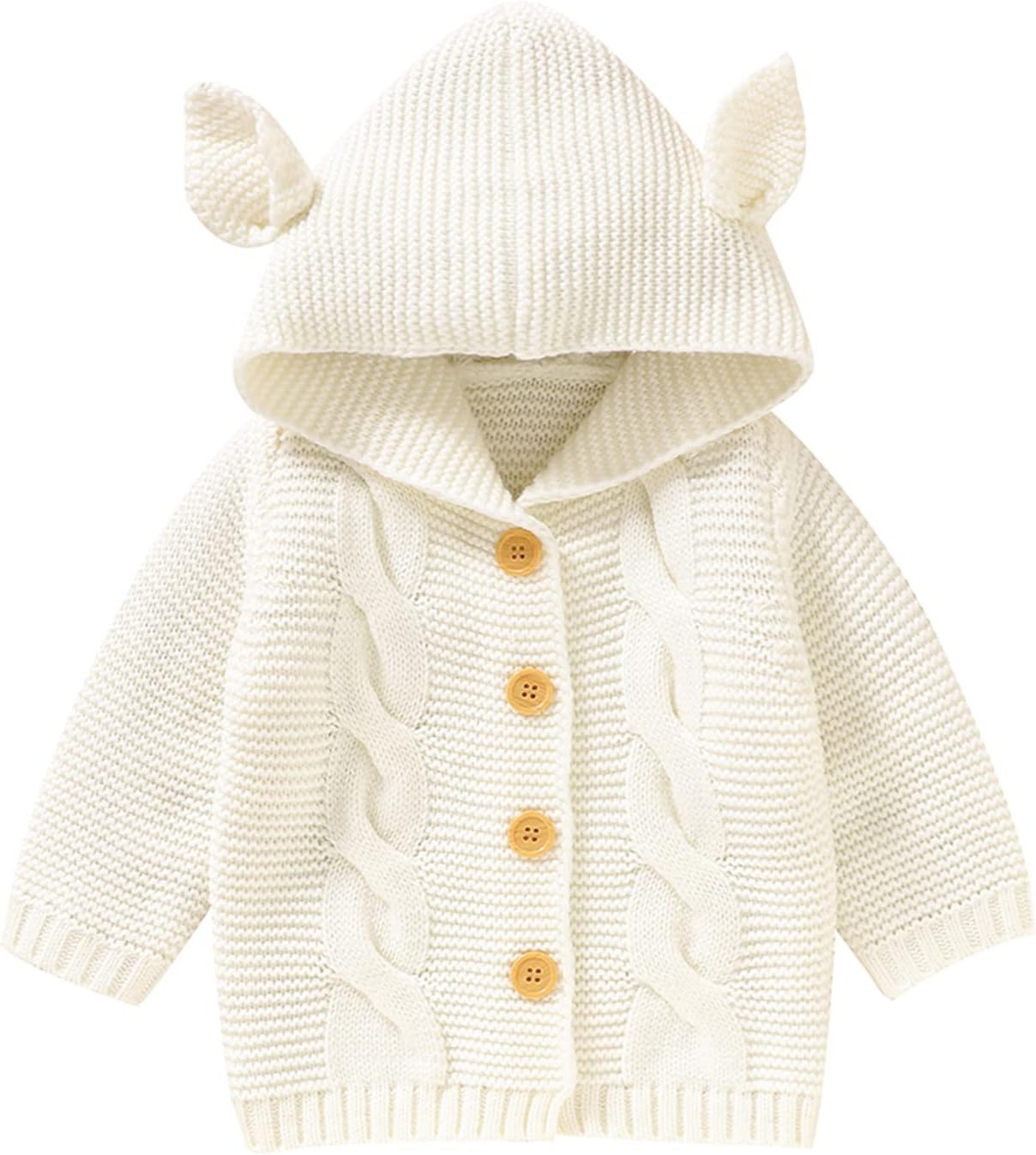 Perfectly Cozy Fox-Eared Baby Sweater Toddler Halloween Christmas Style