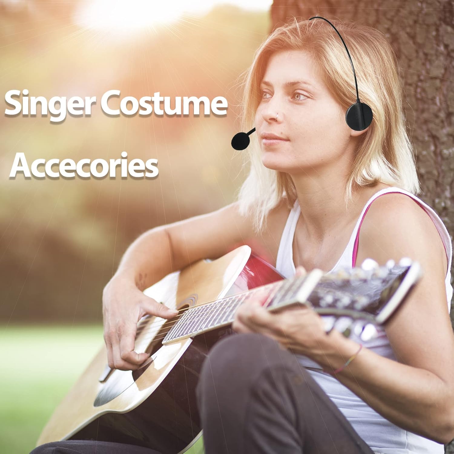 My Pet Elephant Rockstar Costume Headset Microphone Prop Accessory