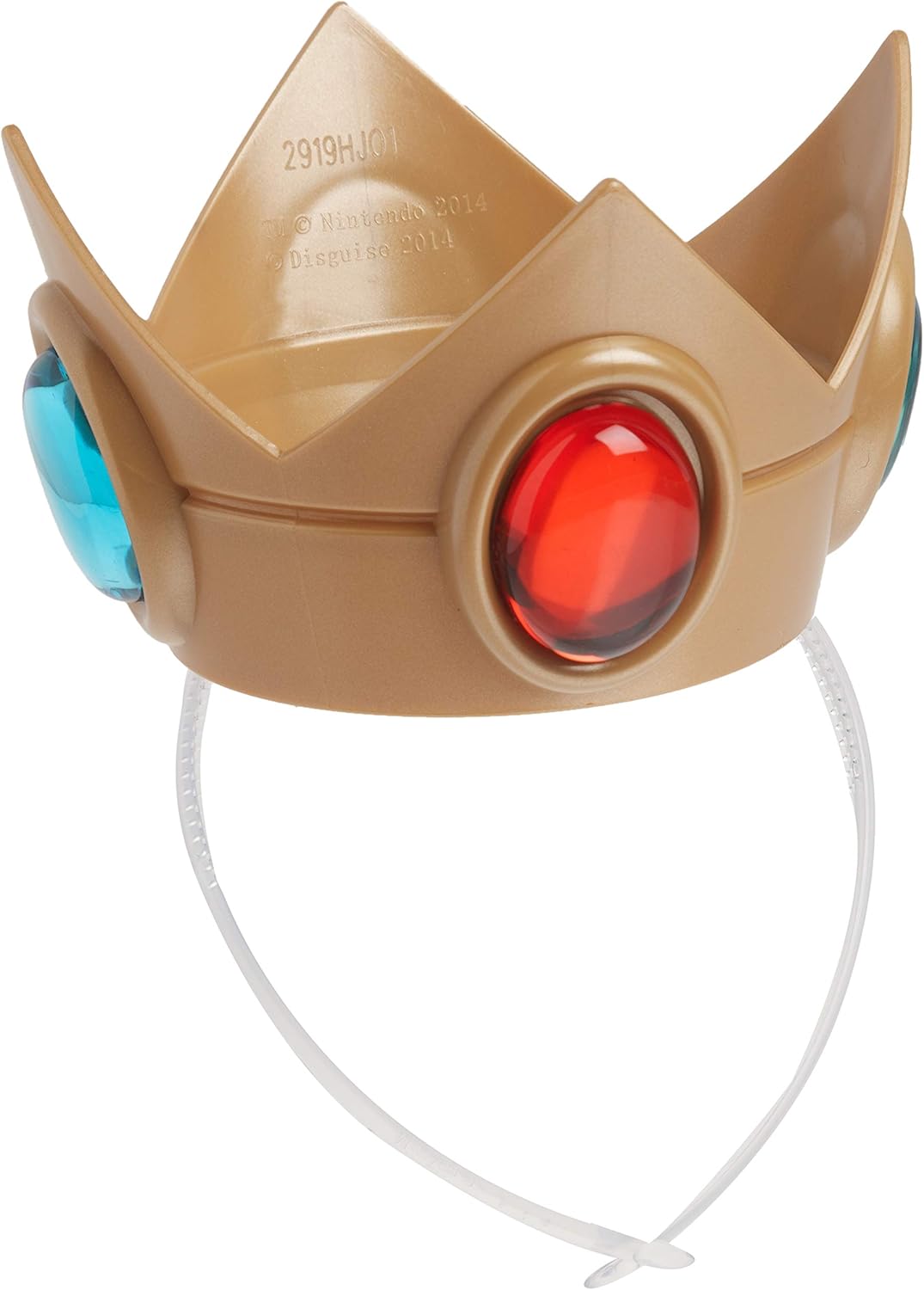 Disguise Super Mario Princess Peach Crown Amulet 2-in-1 Girls Costumes