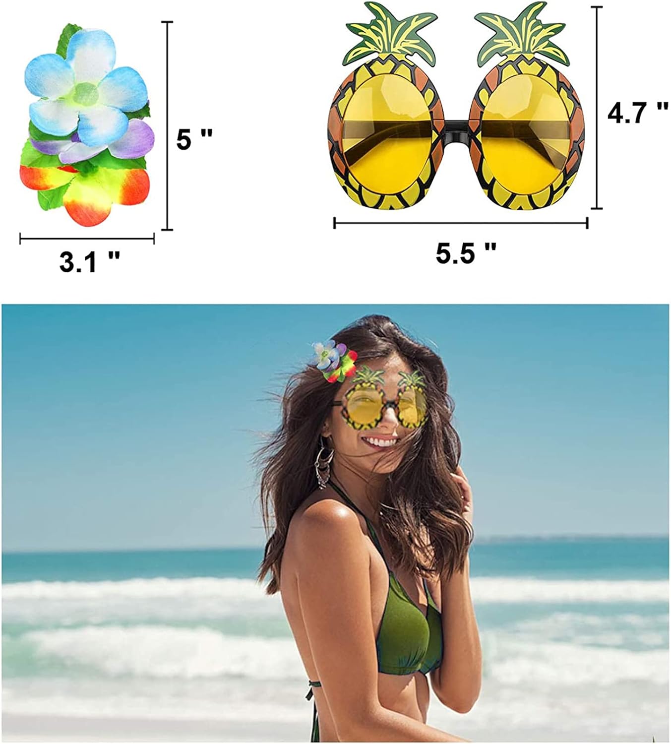 7-Piece Hawaiian lea Party Kit