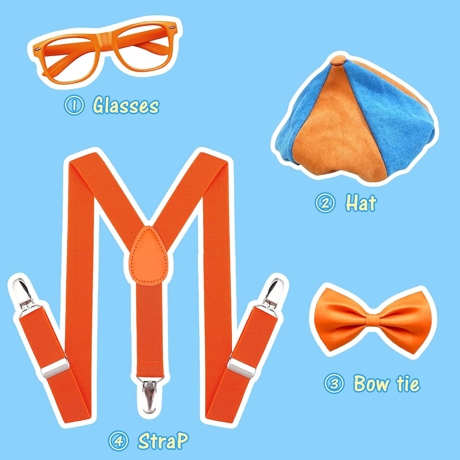 Ainuit Orange Roleplay Costume Set for Adults