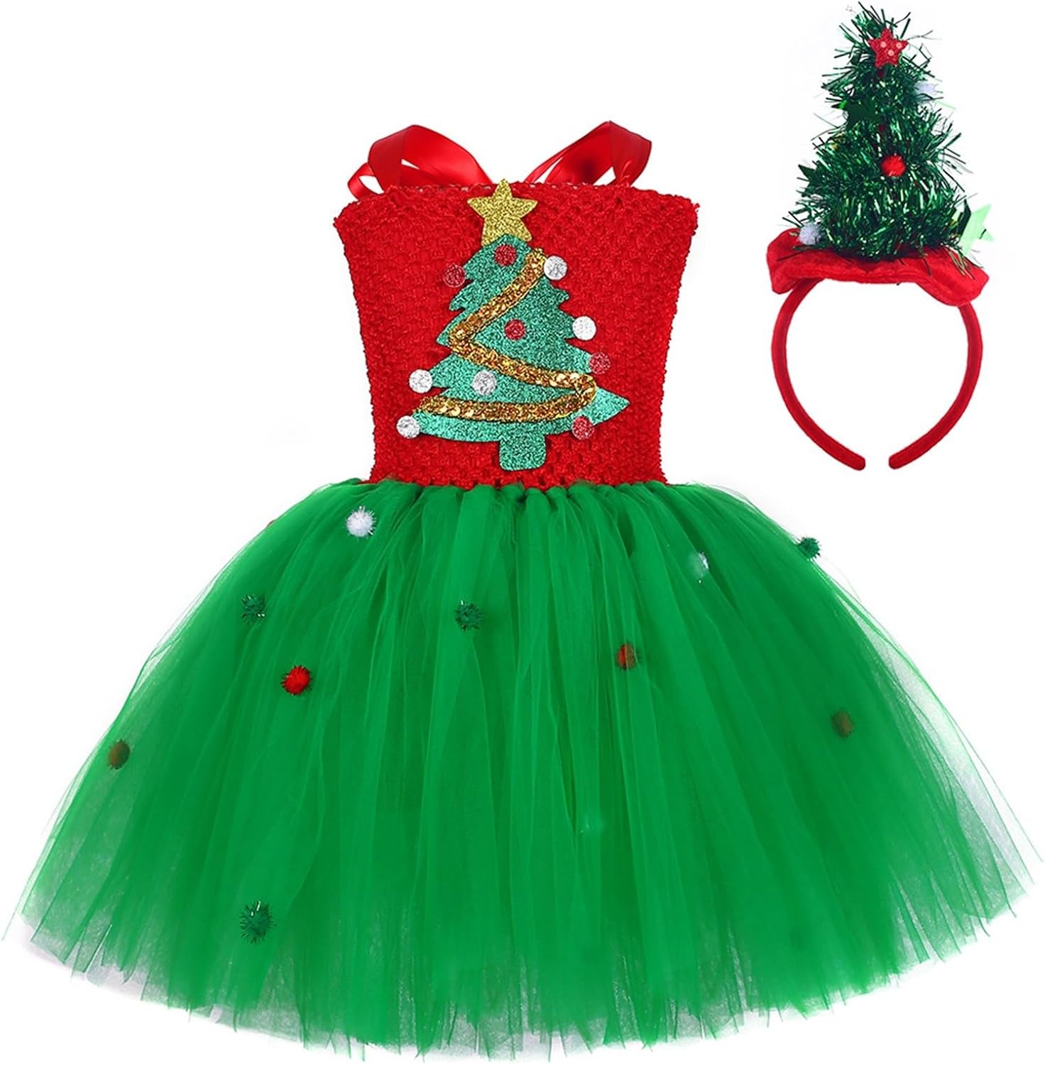 Girls Christmas Tree Costume