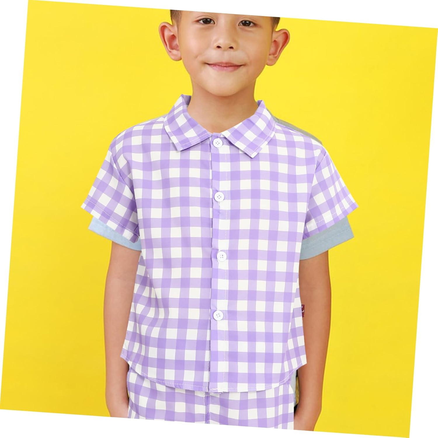 Cool Boys Plaid Summer Short Sleeve Set