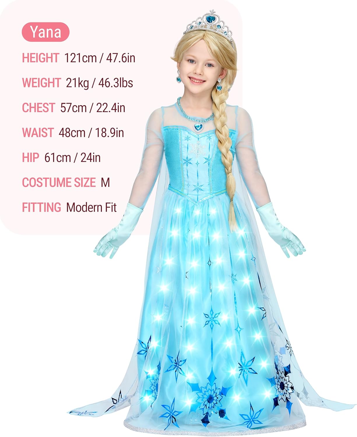 Spooktacular Creations LED Ice Princess Costume for Girls