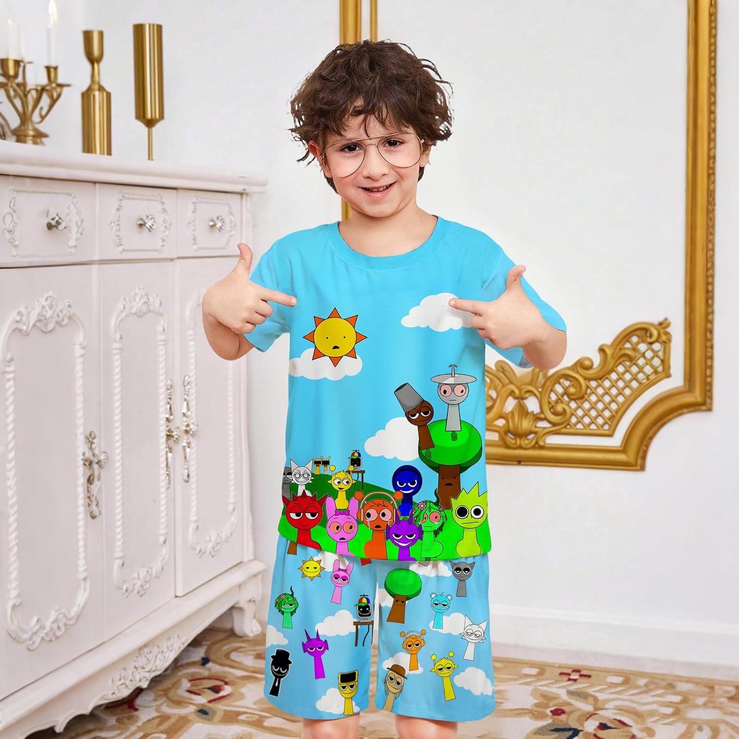 Perfect for Boys Ages 5-12 Easy-to-Wear Outfit Set