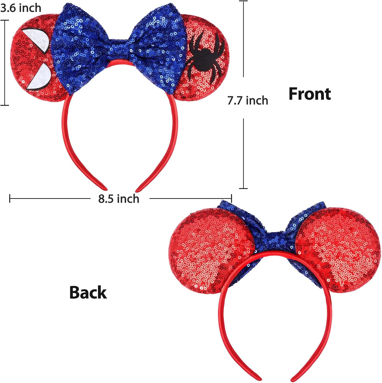 UNSPAZ Spider Ears Headband for Kids and Adults