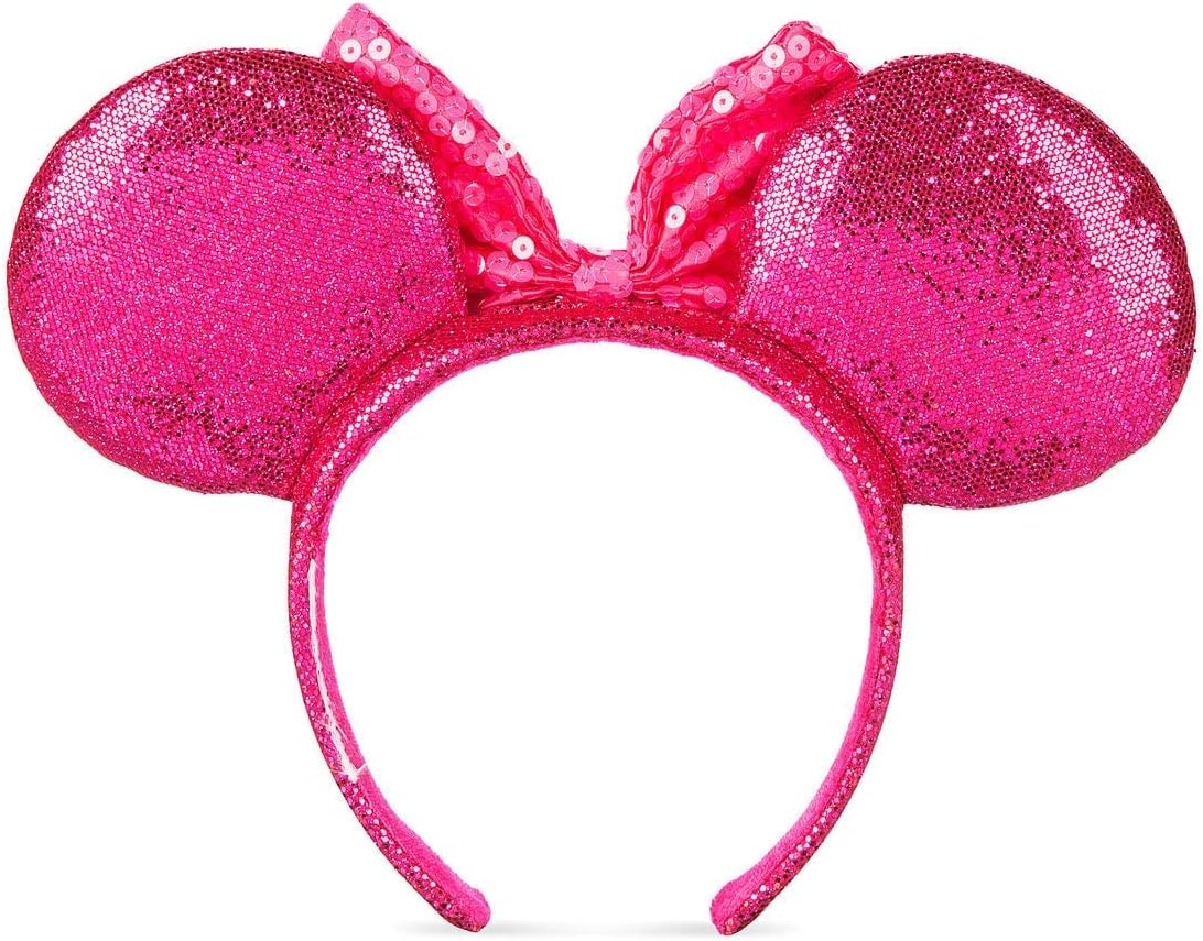 Minnie Mouse Glitter Sequin Ear HeadBand for Girls