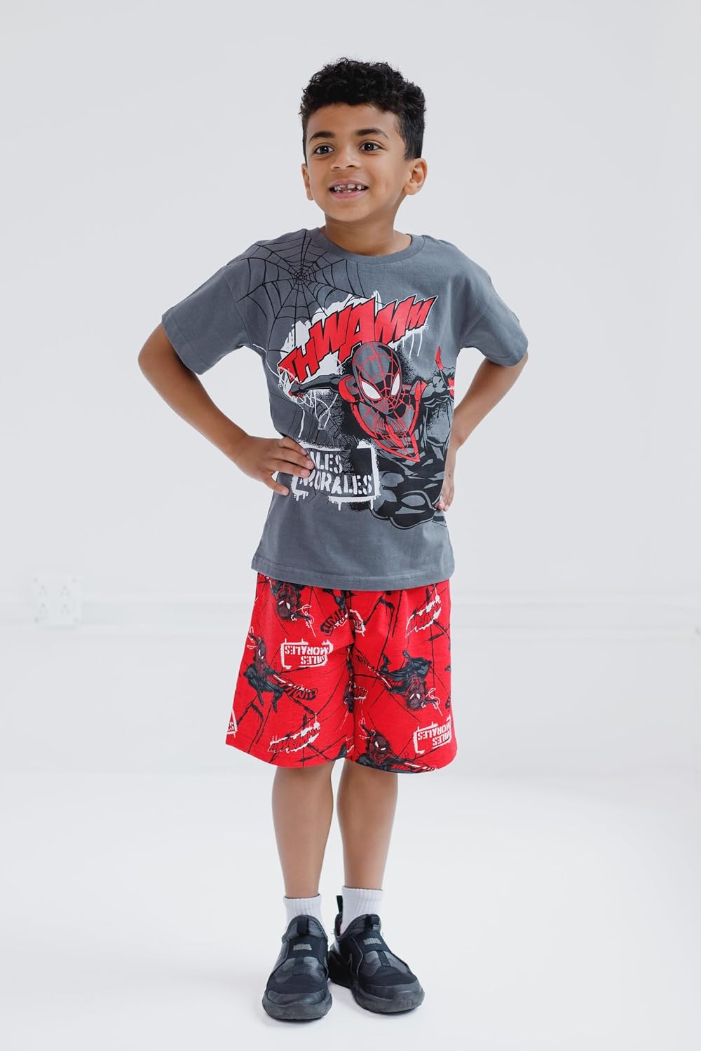 Marvel Spider-Man T-Shirt Shorts Set for Babies to Teens