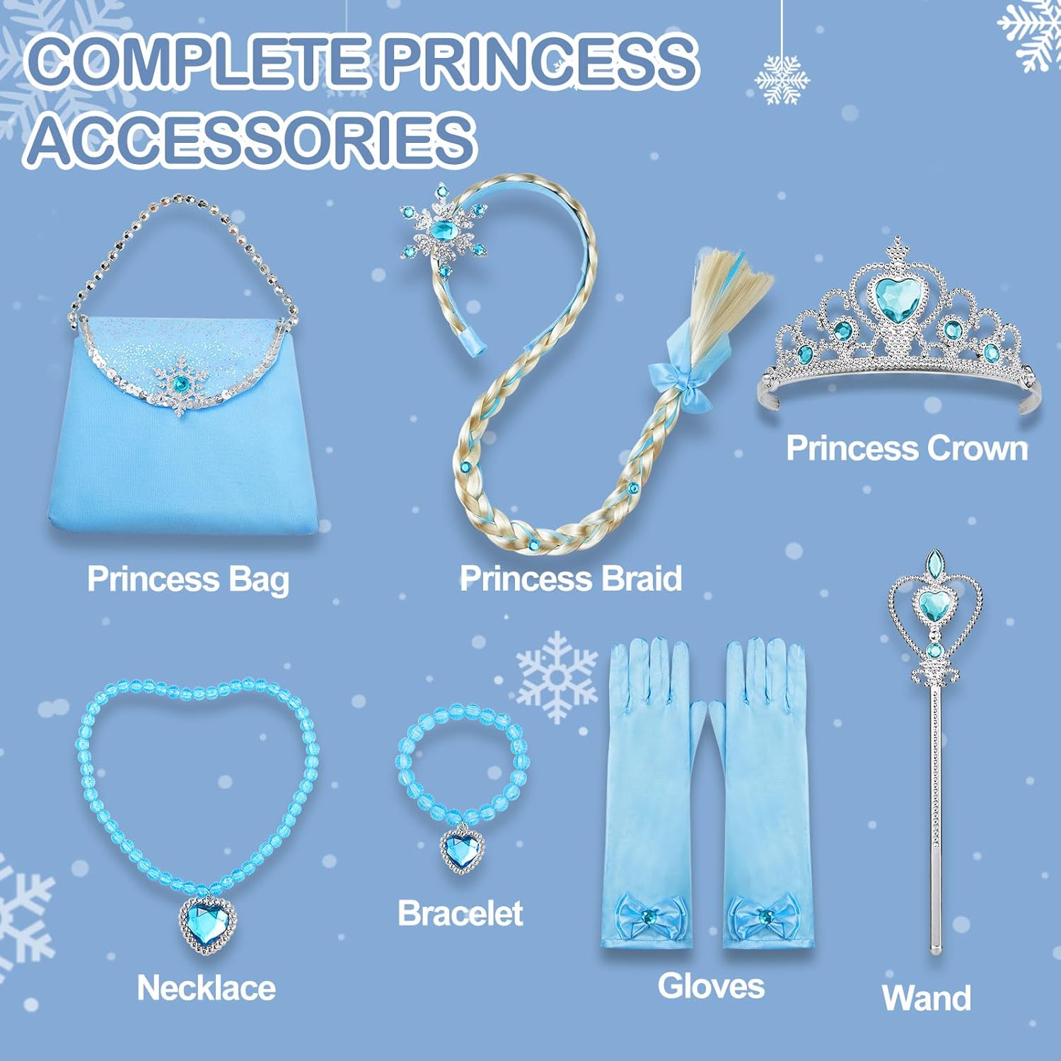Davvew Princess Lights Up Dress Halloween Christmas Toddler Dress Up