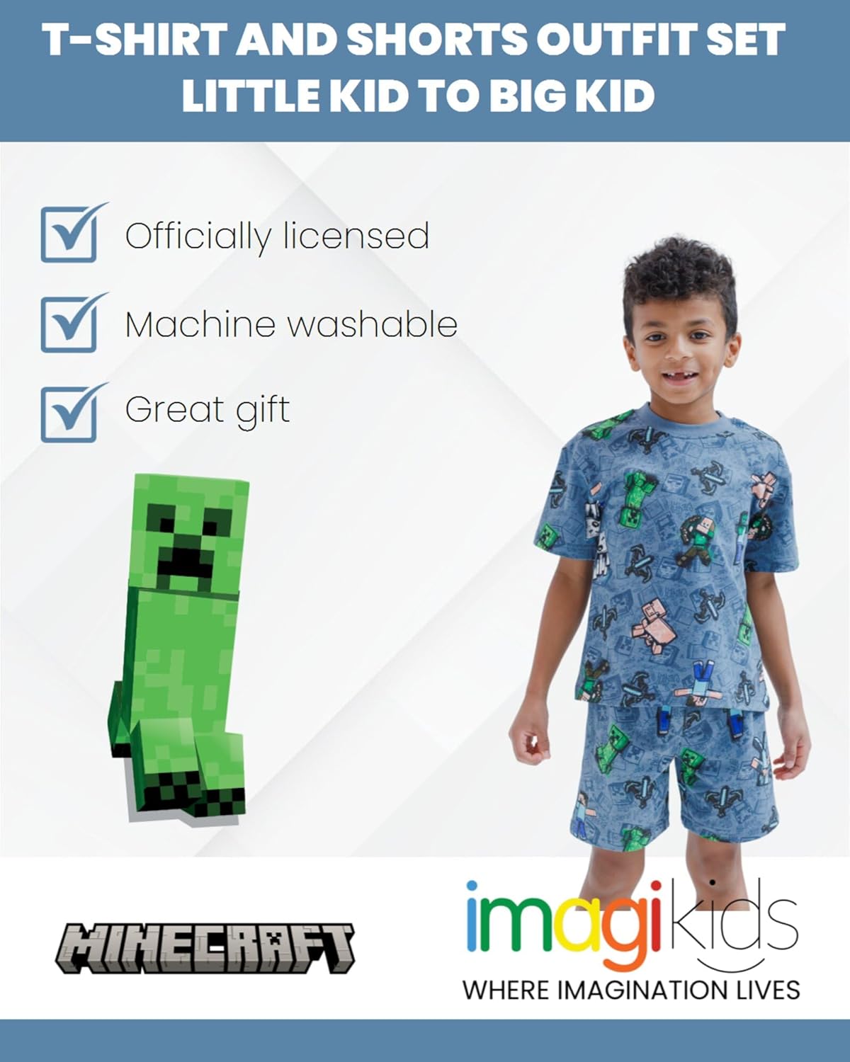 Minecraft Kids Creepers Zombie Set