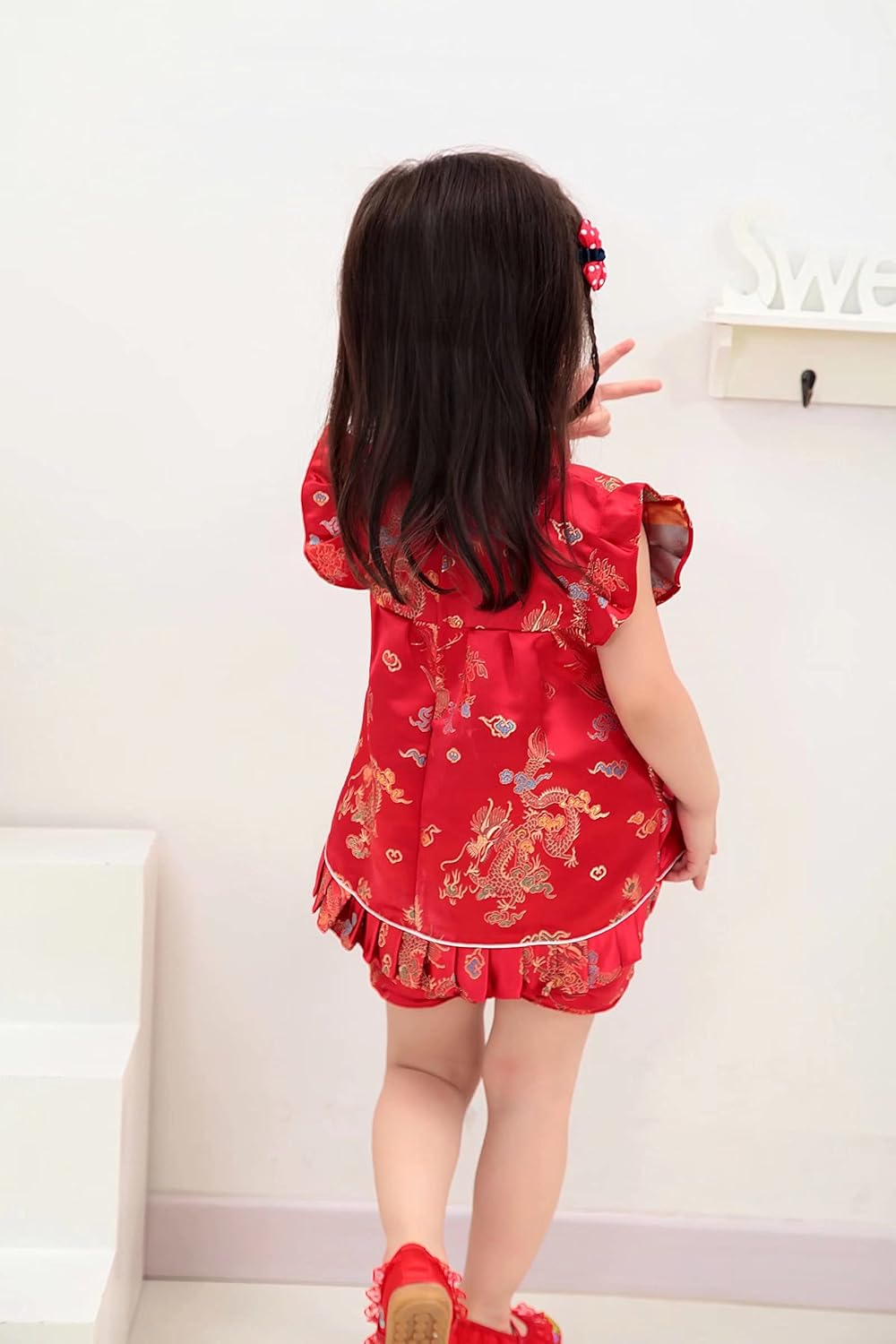 Little Girl Qipao Dress Set