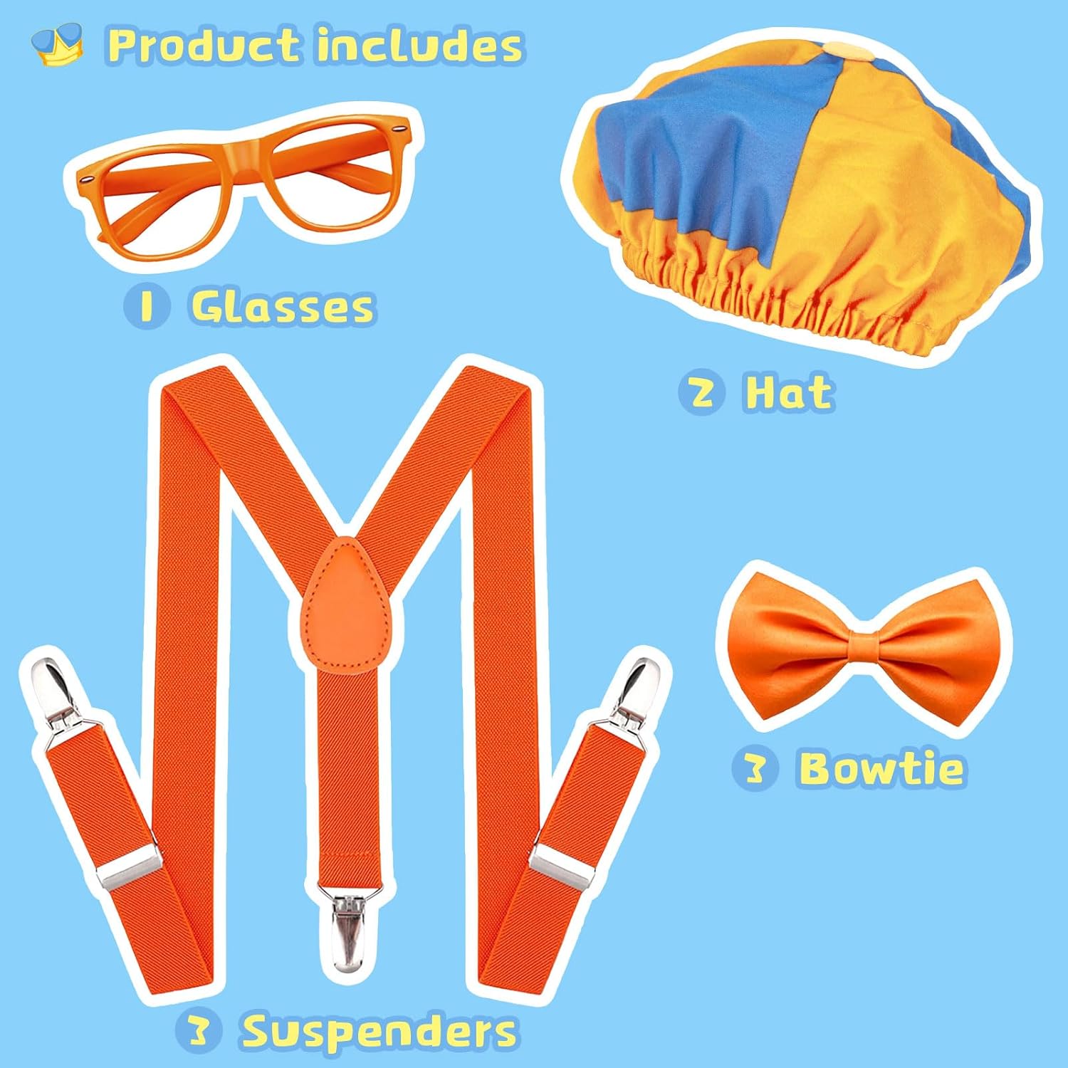 Ainuit Orange Roleplay Costume Set for Adults