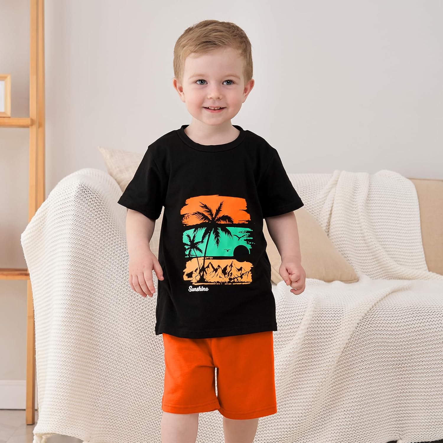 Escape to the tropics with GOLLUNERs Cool Summer Outfit for Kids