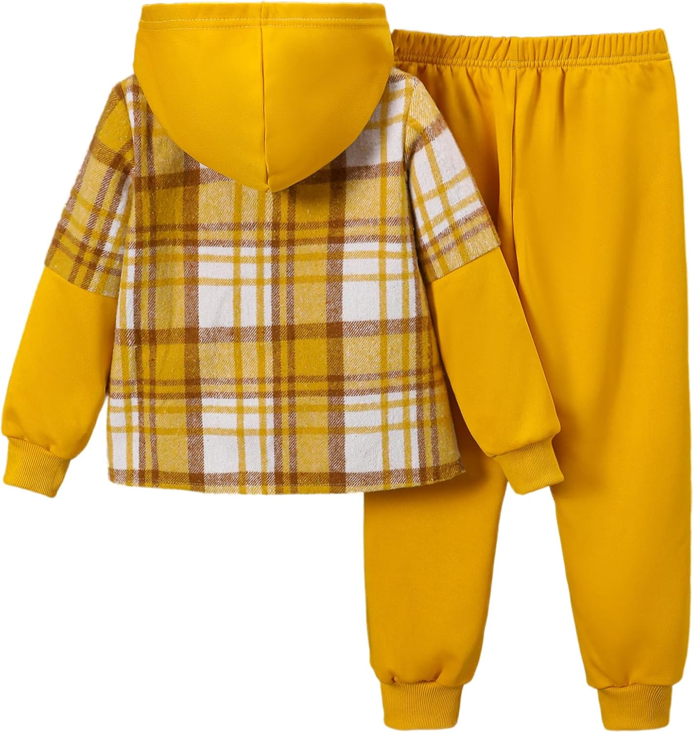 Two-Piece Flannel Plaid Set for Kids
