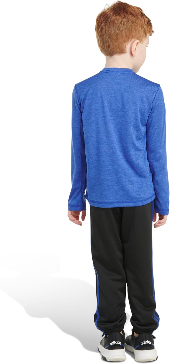 Adidas Boys 2-Piece Poly Mlange Tee Joggers Set