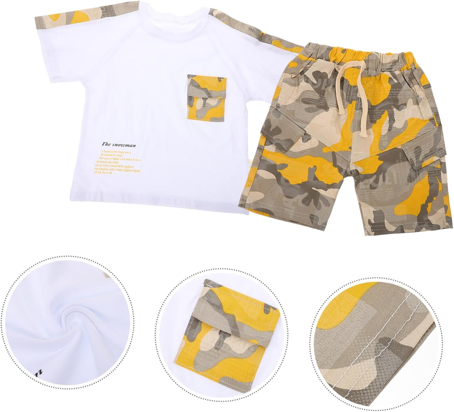 Holibanna Camouflage Boys Summer Outfit Set - Playtime Casual