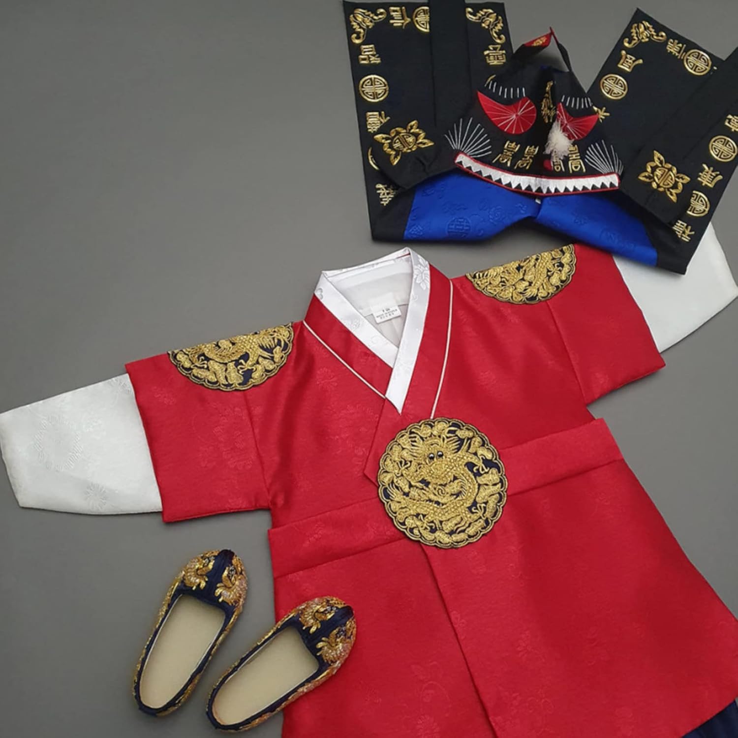 Korean Boy Gold Embroidery Hanbok